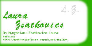laura zsatkovics business card